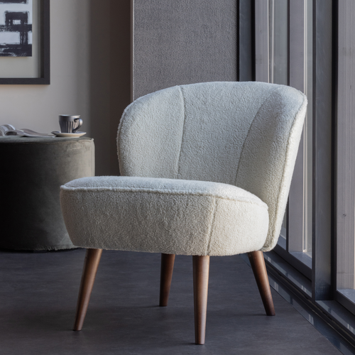 WOOOD fauteuil teddy Sara - Off White - 71x59x70 - vtwonen shop