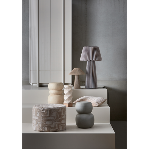 WOOOD bijzettafel Yvo- Fiber Clay - Naturel - 47x37x35 - vtwonen shop