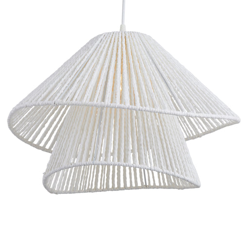 Hanglamp Rotan Wit Ø35 cm - Pendra