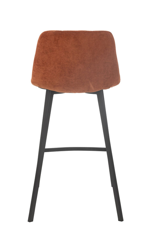 J-Line barstoel Kent - metaal/polyester - roest