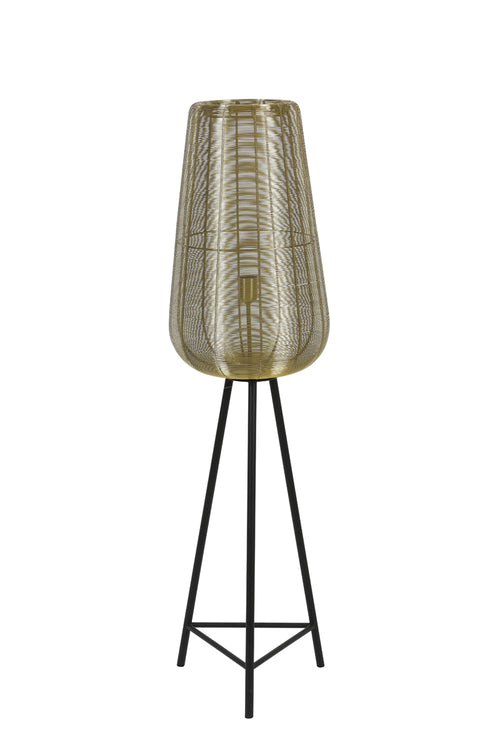 Light & Living vloerlamp ADETA - Ø37x135cm - goud - vtwonen shop
