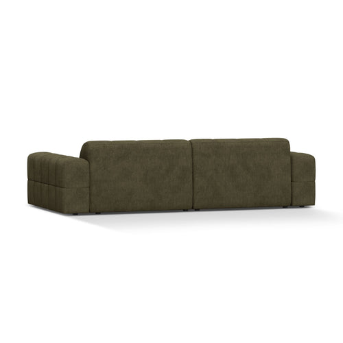 Cosmopolitan Design - Bank Chicago 4-zits, chenille groente - 102x252x78cm