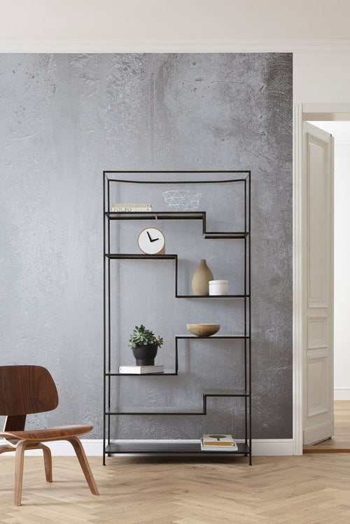 Sanders & Sanders fotobehang kunst glanzend grijs - 400 x 280 cm - 612470 - vtwonen shop