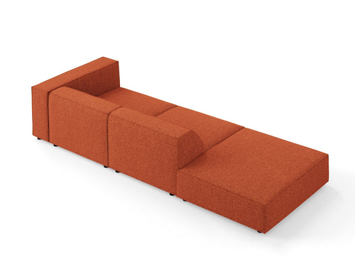Cosmopolitan Design linker bank Arendal 4-zits, chenille, terracotta - 102x262x70cm