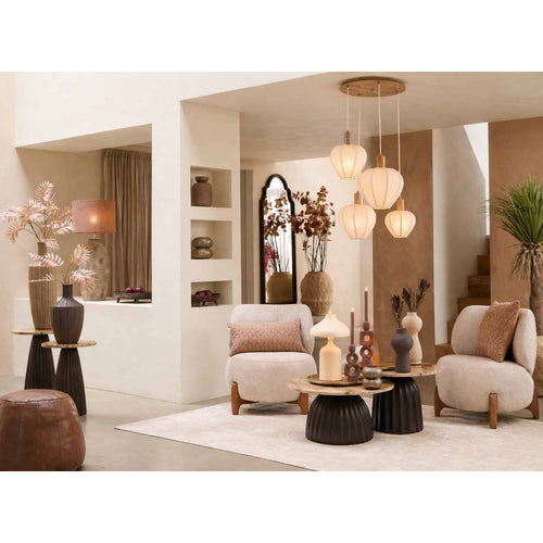 Light & Living hanglamp Huxi - wit - Ø53cm
