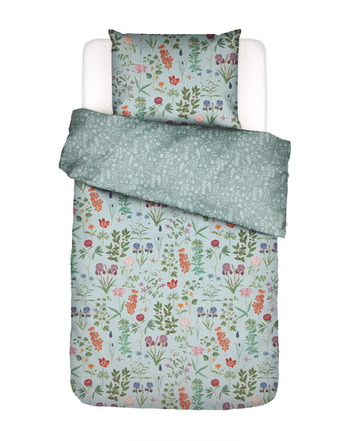 Essenza Marigold dekbedovertrek - Eenpersoons – 140x200/220 cm - Pastelblauw