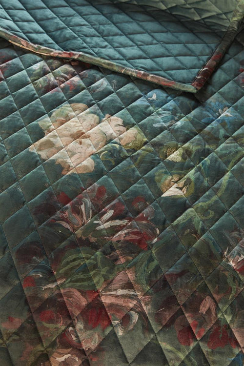 Beddinghouse x Van Gogh Museum Peonies Bedsprei - 180x260 cm - Groen - vtwonen shop