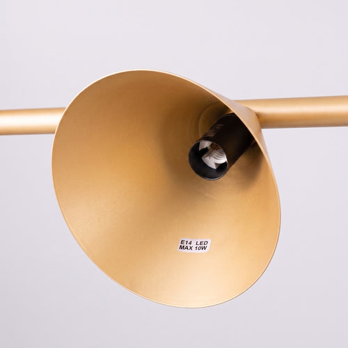 Sollux Lighting Kroonluchter NOX 4L goud - 122x14x215cm
