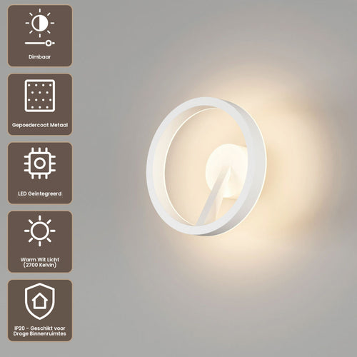 Artdelight Wandlamp Oregon - Wit