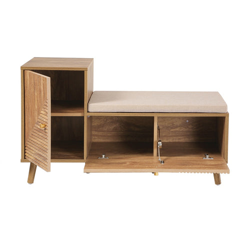 Calicosy - Schoenenbank EDEN - Licht hout 101x39x59 cm