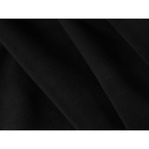 Cosmopolitan Design - Panoramische hoekbank Siena 7-zits, flueel zwart - 273x366x69cm