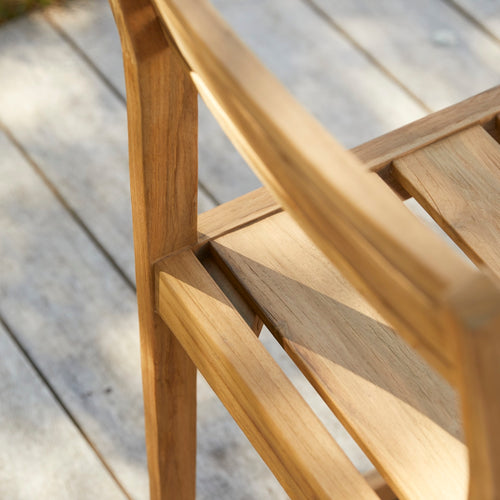 Tikamoon Tuinstoel van gerecycled massief teak - Naturel