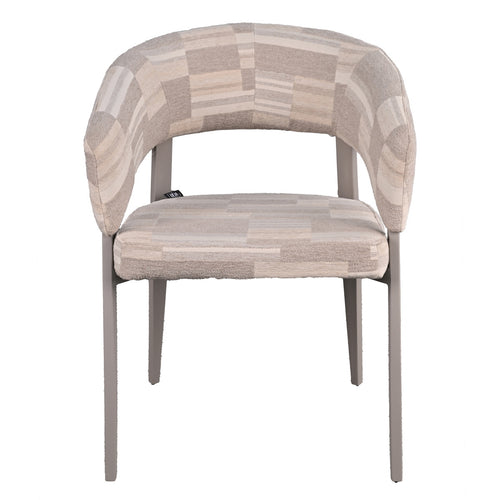 DÉJA Living Eetkamerstoel Malmö - Greige Stof - Set van 2 - vtwonen shop