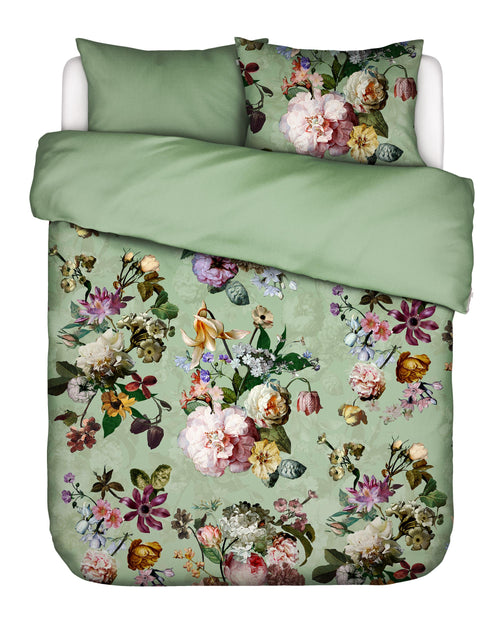 Essenza Fleur dekbedovertrek - Tweepersoons – 200x200/220 cm - Quiet green