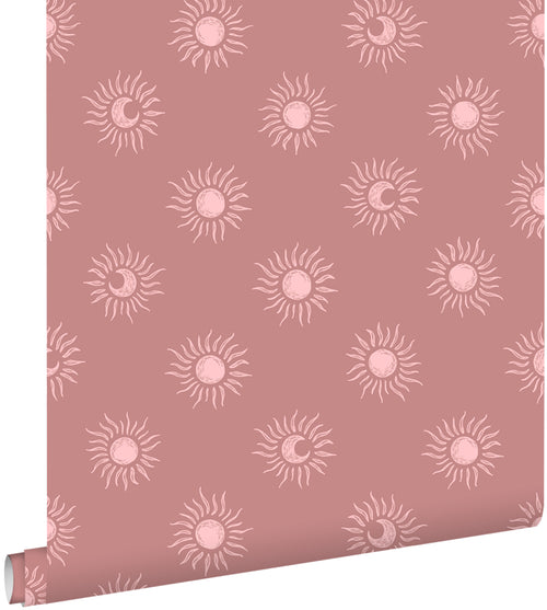 ESTAhome behang zonnetjes oudroze - 50 x 900 cm - 131776