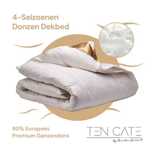 Ten Cate dekbed - 90% ganzendons - 4 seizoenen - 200x200
