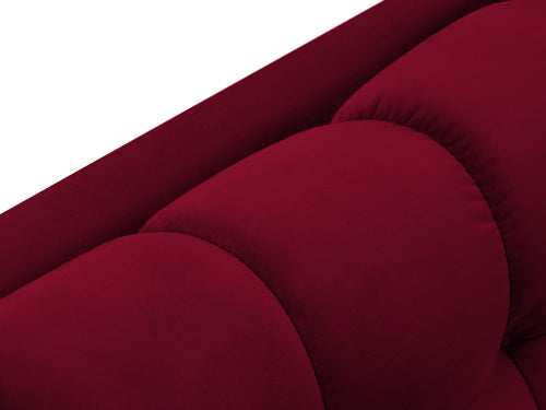 Cosmopolitan Design rechter chaise longue Bali flueel, rood - 185x102x75cm