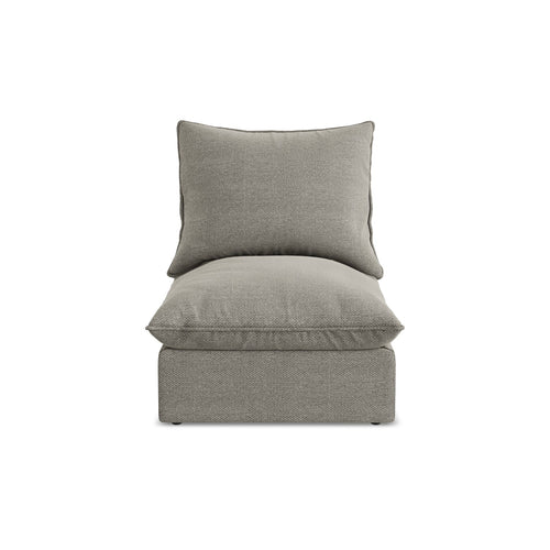 LaMiaSofa Bankmodule midden Ravenna - bouclé - grijs - 75x90x77