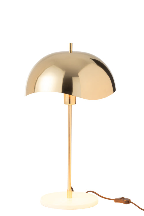 J-Line tafellamp - metaal/marmer - goud