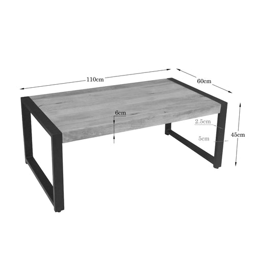 Starfurn Salontafel Britt - Rechthoekig Naturel Hout - 110x60x45cm