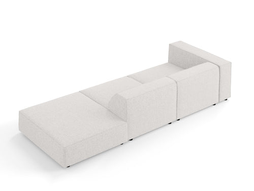 Cosmopolitan Design Rechte bank Arendal 4-zits, chenille, lichtgrijs - 102x262x70cm