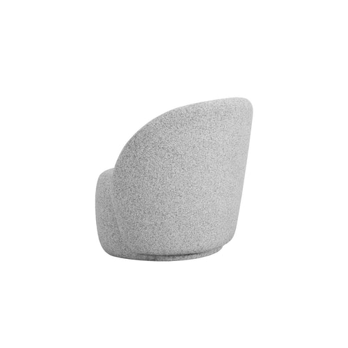 Cosmopolitan Design - Fauteuil Bari structurele stof lichtgrijs gemengd - 72x86x80cm