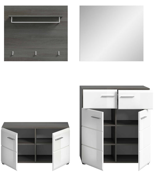 Furnilux Salsa Garderobe / Salsa Entree Meubelset - 192cm x 175cm x 37cm - vtwonen shop