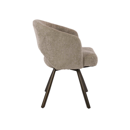 Giga Living Eetkamerstoel Salon - Zand/Bruin Cargo - Set van 2