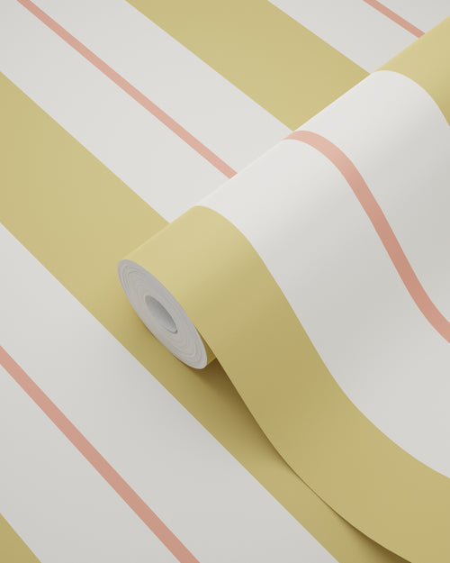 ESTAhome behang strepen okergeel en oranje - 50 x 900 cm - 131475 - vtwonen shop