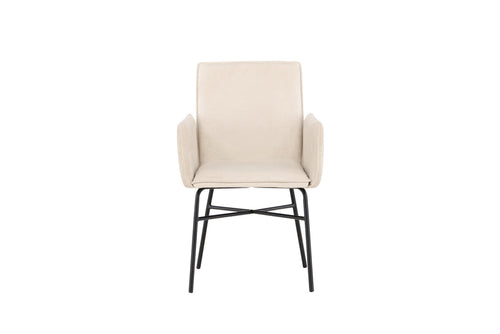 Rebellenclub Eetkamerstoel Sesto - Beige Velours