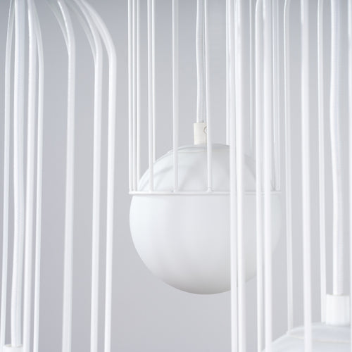 Sollux Lighting Hanglamp BRINA 3P wit - 34x34x115cm