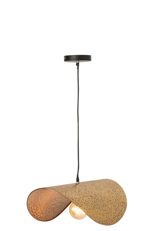 J-Line Plafondlamp - metaal - goud - small