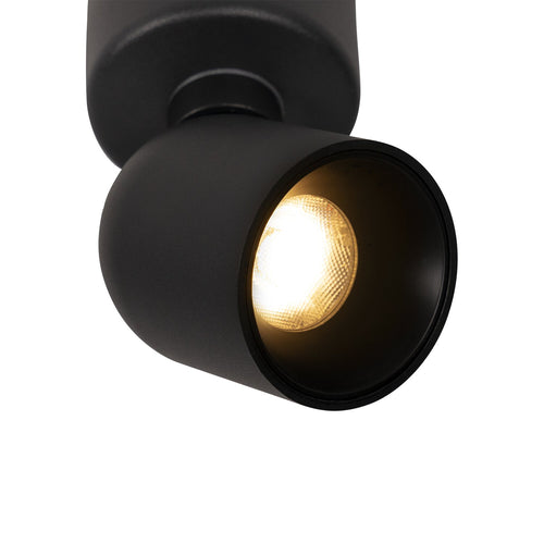 Atmooz plafondspot Nox 1 rond - zwart - Ø 6 x H 3 cm - geïntegreerde led