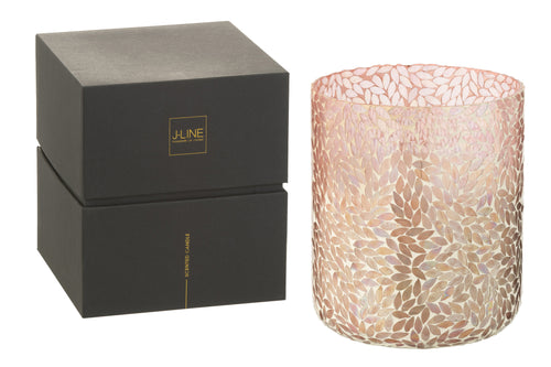 J-Line geurkaars Tender Rose - wax - roze - XL - 150U