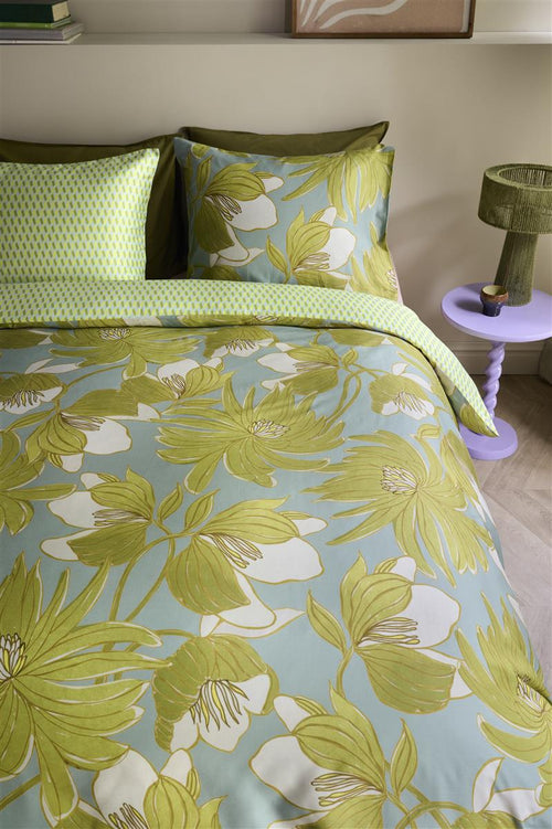 Oilily dekbedovertrek Melodi - 240x200/220 cm - groen - vtwonen shop