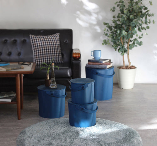 Hachiman Omnioutil Opbergemmer - L - Navy Blauw - vtwonen shop