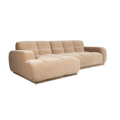 Zuiver Hazel 4-Zitsbank Links Beige