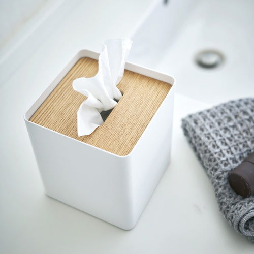 Yamazaki Tissuebox Vierkant - Rin - Wit - vtwonen shop