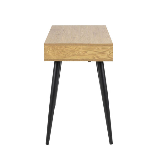 Lisomme Keet houten bureau naturel - met 3 lades - 110 x 50 cm - vtwonen shop