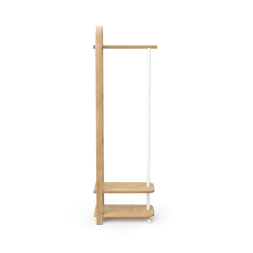 Umbra kapstok Bellwood - 39 x 44 x 168 cm - wit/naturel