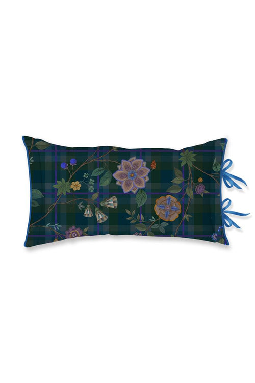 Pip Studio decoratiekussen Flores Felices - 35x60 cm - donker blauw - vtwonen shop