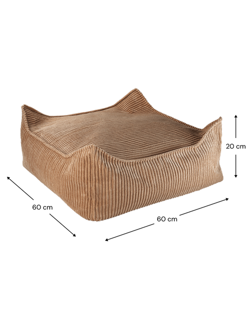 Wigiwama Vierkante Poef - Bruin - vtwonen shop