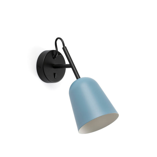 Faro STUDIO Enkele Spot Mat Zwart, Blauw