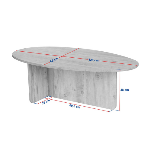 Calicosy - ANNA Tafel - Licht hout - 120x65x40 cm