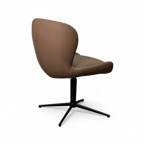 Furnhouse eetkamerstoel Nicklas - Taupe - Leer - Set van 4