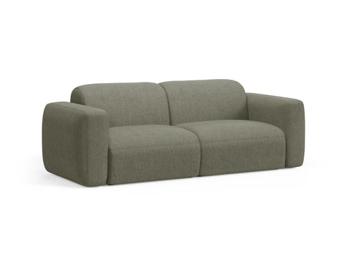 Cosmopolitan Design Modulaire bank Strino 3-zits, structurele stof donker olijfgroen - 98x220x78cm