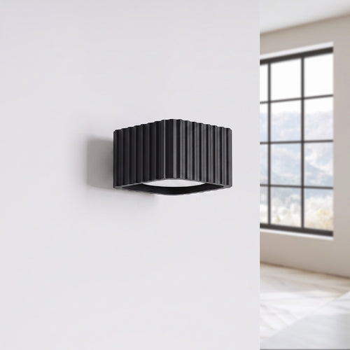 Sollux Lighting Wandlamp RIFF zwart Gx53 - 10x12x6cm