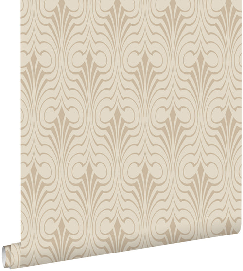 ESTAhome behang grafische vorm beige - 50 x 900 cm - 139634 - vtwonen shop