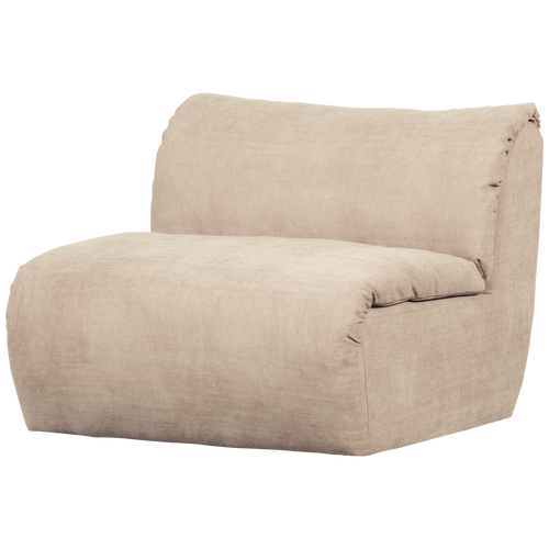 WOOOD 1-zits element Baggy - Geweven Chenille - Zand - 81x91x101 - vtwonen shop