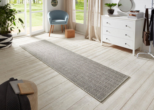 Flatwoven Runner for In & Outdoor Nature 500 in Sisal-Look 80x450 cm - vtwonen shop